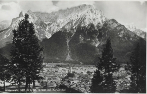 An old photo of Mittenwald Germany