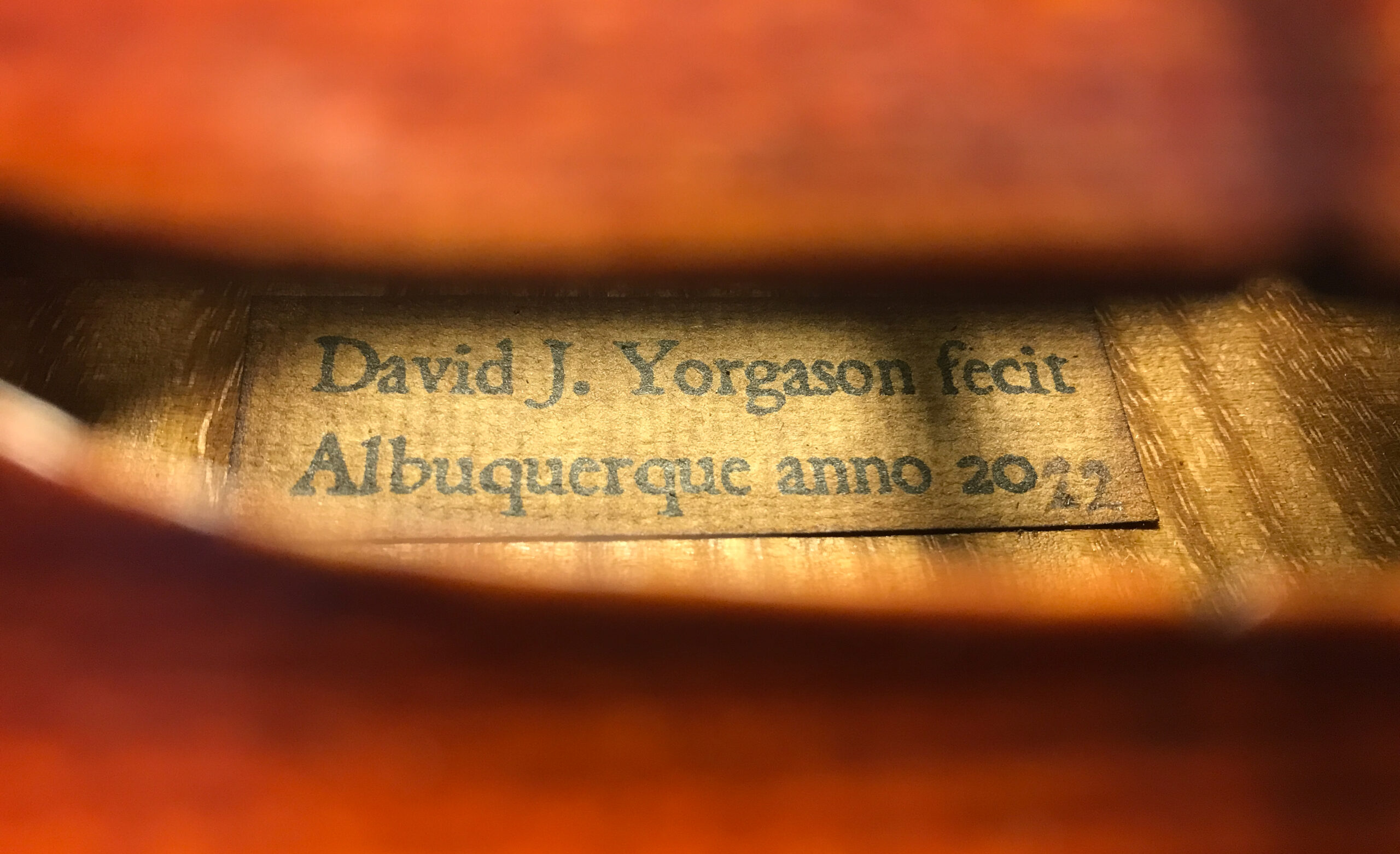 David J. Violin Albuquerque 2022 Dolce Violins