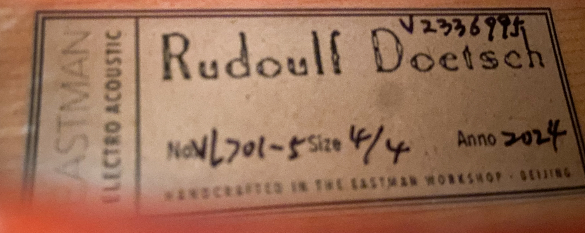 rudoulf doetsch 5 strings, & pick-up violin-10