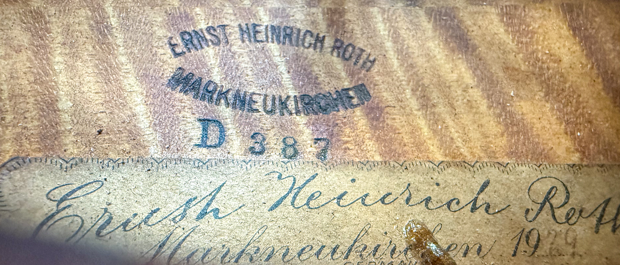 E. Heinrich Roth Violin - Markneukirchen 1929 | Dolce Violins